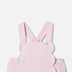 Barboteuse bébé fille - rose poudre clair