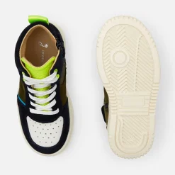 Baskets montantes enfant garçon - bleu