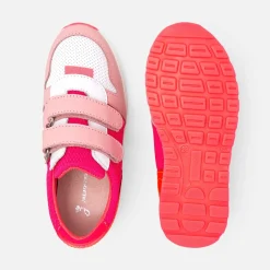 Baskets running enfant fille - rose/multicolore