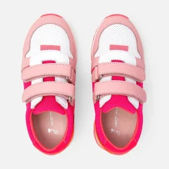 Baskets running enfant fille - rose/multicolore