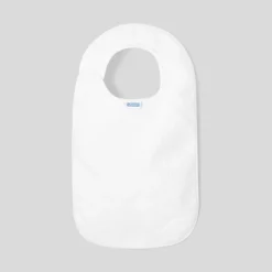 Bavoir en éponge petits nuages - blanc jacadi