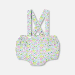 Bloomer bébé fille en Tissu Liberty - blanc/multicolore
