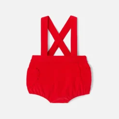 Bloomer bébé fille en velours léger - rouge jacadi
