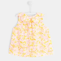 Blouse bébé fille en Liberty - multicolore