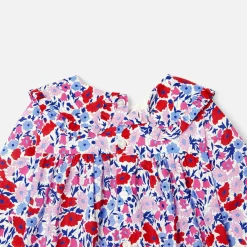 Blouse bébé fille en tissu Liberty - blanc/multicolore