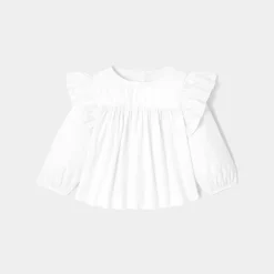 Blouse bébé manches longues - blanc jacadi
