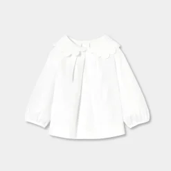 Blouse bébé manches longues - blanc jacadi