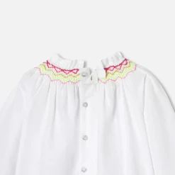 Blouse bébé manches longues - blanc jacadi