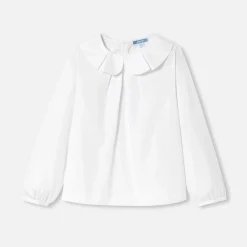 Blouse en popeline enfant fille - blanc jacadi