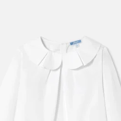 Blouse en popeline enfant fille - blanc jacadi