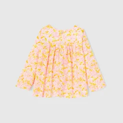 Blouse en tissu Liberty enfant fille - Jacadi x Tohana - jaune/multicolore