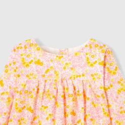 Blouse en tissu Liberty enfant fille - Jacadi x Tohana - jaune/multicolore