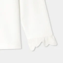 Blouse enfant fille en jersey - blanc jacadi