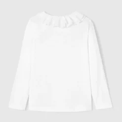 Blouse enfant fille en popeline - blanc jacadi