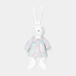 Blouse pour peluche lapin moyen modèle - blanc/multicolore