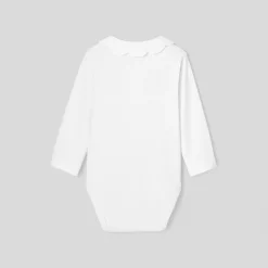 Body bébé fille à col festonné - blanc jacadi