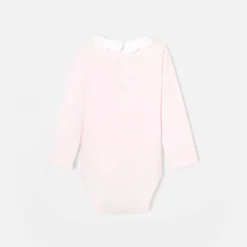 Body bébé fille à col festonné - rose poudre jacadi