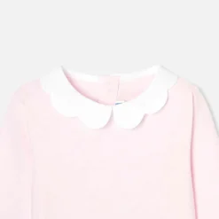 Body bébé fille à col festonné - rose poudre jacadi