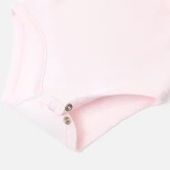 Body bébé fille à col festonné - rose poudre jacadi