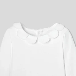 Body bébé fille à col pétales - blanc jacadi