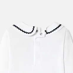 Body bébé fille col fantaisie - blanc jacadi