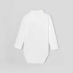 Body bébé garçon col en Oxford - blanc jacadi