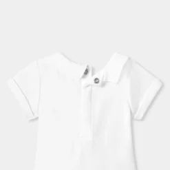 Body bébé garçon en interlock - blanc jacadi