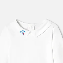 Body bébé garçon manches longues - blanc jacadi