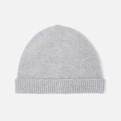 Bonnet bébé en laine mérinos - gris chine clair jacadi
