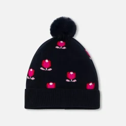 Bonnet bébé fille - marine/multicolore