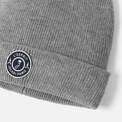 Bonnet bébé garçon doublé en polaire - gris chine clair jacadi