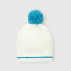 Bonnet Love Maille collection solidaire - blanc/bleu