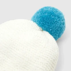 Bonnet Love Maille collection solidaire - blanc/bleu