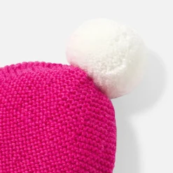 Bonnet Love Maille collection solidaire - rose/rouge
