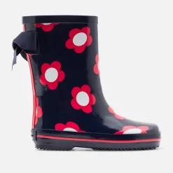 Bottes de pluie enfant fille - marine/rouge