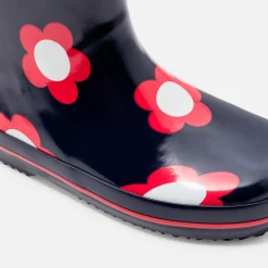 Bottes de pluie enfant fille - marine/rouge
