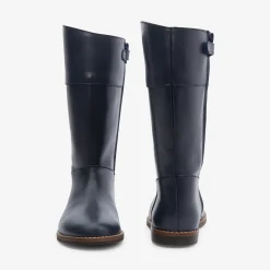 Bottes enfant fille en cuir - marine jacadi