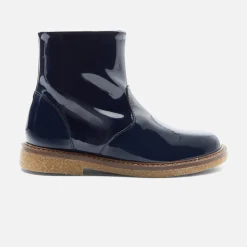 Bottines enfant fille en vernis synthé - marine jacadi
