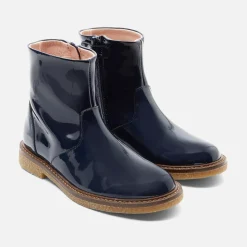 Bottines enfant fille en vernis synthé - marine jacadi