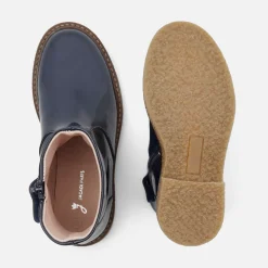 Bottines enfant fille en vernis synthé - marine jacadi