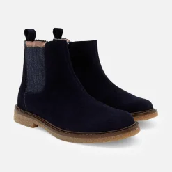 Bottines enfant fille en cuir - marine jacadi