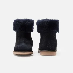 Bottines fourrées bébé fille - marine jacadi