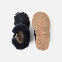 Bottines fourrées bébé fille - marine jacadi