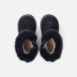 Bottines fourrées bébé fille - marine jacadi