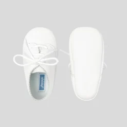 Bottons en cuir bébé - blanc jacadi