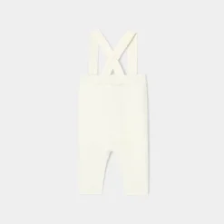 Caleçon bébé garçon en tricot point mousse - blanc doux jacadi