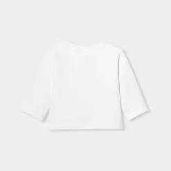 Cardigan bébé en jersey quilté - blanc jacadi