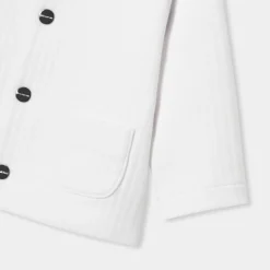 Cardigan bébé en jersey quilté - blanc jacadi