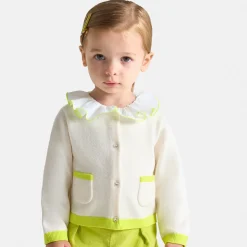 Cardigan bébé fille - blanc doux/multicolore