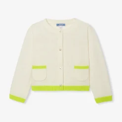 Cardigan bébé fille - blanc doux/multicolore